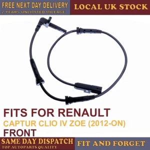 FRONT ABS SPEED SENSOR FOR RENAULT CAPTUR CLIO IV ZOE 2012-ON - Picture 1 of 4