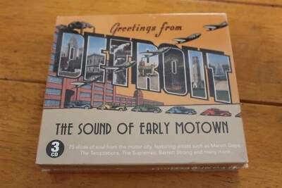 GREETINGS FROM DETROIT - SOUND OF EARLY MOTOWN (3 CD BOX SET) [NEW SEALED] - Image 1 of 4