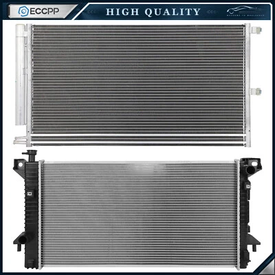 Radiator & Condenser Cooling Kit For 2009-2014 Ford Expedition Lincoln Navigator - Image 1 of 4