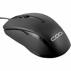 Codi A05017 ambidextröse optische Scroll-Maus mit 3 Tasten 1200DPI schwarz PC MAC - Bild 1 von 4