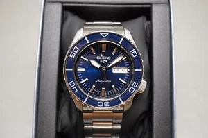 Seiko 5 Sports SBSA259 4R36 Blue Dial Suits Style JDM 5KX Automatic Watch - Picture 1 of 18