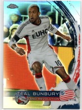 2014 Topps Chrome MLS REFRACTOR #67 Teal Bunbury NEW ENGLAND REVOLUTION 92