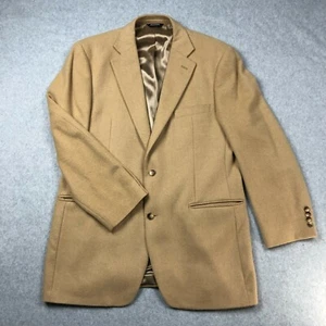 Men's Botany 500 | 100% Camel's Hair Blazer Jacket Fully Lined Size 42 Long Tan - Picture 1 of 10
