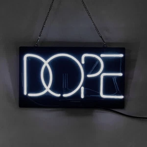 Dope Neon Sign Light Game Room Party Wall Hanging Nightlight Gift Artwork 14"x7" - Picture 1 of 1