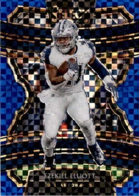 2019 Panini Select #74 Ezekiel Elliott Blue Prizm #/175 - Image 1 of 2