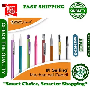 BIC Xtra-Smooth Mechanical Pencils With Erasers, Medium Point (0.7mm), 12-Count - Picture 1 of 9
