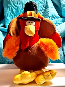 Thanksgiving Plush Sitting TURKEY Gibson Greetings 9" Vintage 1994 - Picture 1 of 12