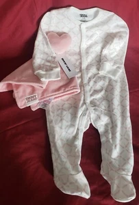 DKNY Baby Girl Sleepy One Pc. Outfit - Picture 1 of 1