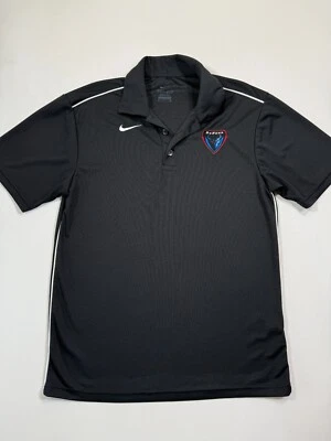 Nike DePaul Blue Demons Polo Shirt Mens Small Black Blue Dri-Fit Basketball NCAA - Image 1 of 4