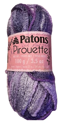 One Ball Patons Pirouette Yarn Lavender 82315 3.5 oz. - Image 1 of 2