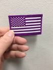 UNITED STATES AMERICAN FLAG PURPLE & WHITE FLAG PATCH