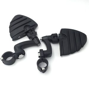 Black 1.25" Mounting Kit Foot Peg For Harley Sportster 883 1200 Street Bob