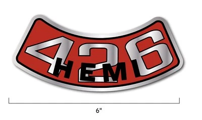 NUEVO 426 HEMI Calcomanía Adhesiva Purificador de Aire para Dodge Plymouth Chrysler Classic Mopar Foto 1 de 4