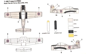 1/144 Cold War Attacker : NAA  T-28D Trojan [Royal Thai AF]: Miniwing - Picture 1 of 3
