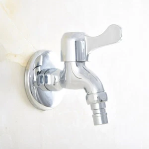 Chrome Outdoor Faucet Garden Wall Bibcock Tap Bathroom Washing Machine mop taps - Imagen 1 de 6
