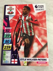 Kyle Walker-Peters (Southampton) hand signed 2022 Plus XL Adrenalyn Card Rare !
