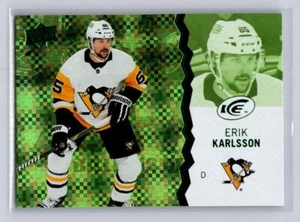 2023-24 Upper Deck Ice #1 Erik Karlsson -Green-Pittsburgh Penguins - Picture 1 of 2