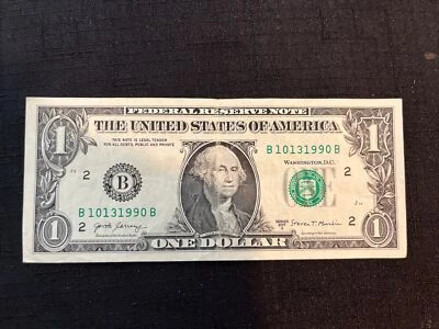 $1 BIRTHDAY / ANNIVERSARY NOTE October 13, 1990 - See Photos TRUE BIRTHDAY - Image 1 of 2