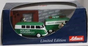 1:43 SCHUCO Diorama mit VW T1 Bus + VW T1 Van "Berliner Morgenpost", SCH03361 - Bild 1 von 1