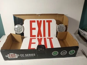 Exit Notleuchte LED Kombination CC Serie Hubbell Beleuchtung - Bild 1 von 2