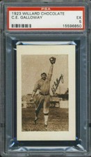 1923 V100 Willard's Chocolate Chick Galloway PSA 5 Philadelphia Athletics