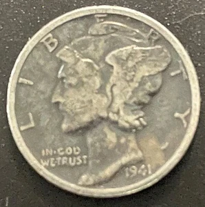 1941 Mercury Dime - Picture 1 of 2
