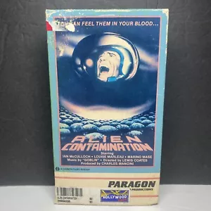 Alien Contamination VHS Tape 1982 Paragon Film First Release Horror Movie Rare - Picture 1 of 7