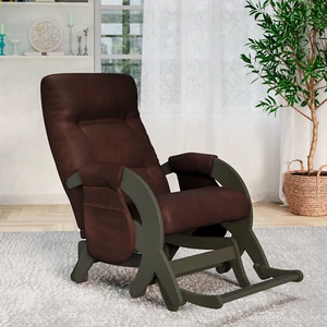 Relaxsessel, Schaukelstuhl Stillstuhl Schwingsessel Öko-Leder Model A26 - Bild 1 von 11