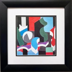 Patrick Henry Bruce "Forms" Framed Art Print Abstract Geometric Modern Colors - Picture 1 of 3
