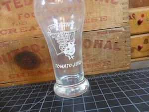 Vintage Bar Drink Glass Heinz Tomato Juice Barware Glass Bloody Mary - Picture 1 of 5