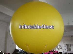 Bola de globo de aire o helio redonda publicitaria amarilla de 7 pies EN STOCK en blanco - Imagen 1 de 1