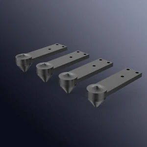 4PCS 39mm Aluminium Speaker Spike Shockproof Isolation Stand Feet Nail Non-Slip - Afbeelding 1 van 13