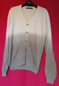 ZARA MEN'S GRADUATED COLOUR COTTON CARDIGAN Ref. 6096/450 Size L VGC - Picture 1 of 5