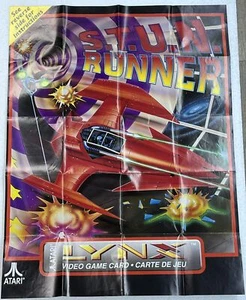 S.T.U.N Runner (Atari Lynx, 1991) Poster/Manual ONLY - Picture 1 of 2