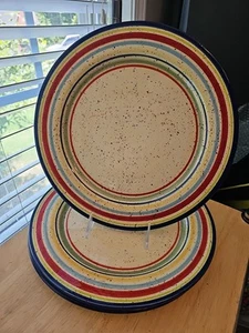 Set Of 3 Pfaltzgraff Sedona Hand Painted 11 3/4" Dinner Plates - Picture 1 of 4