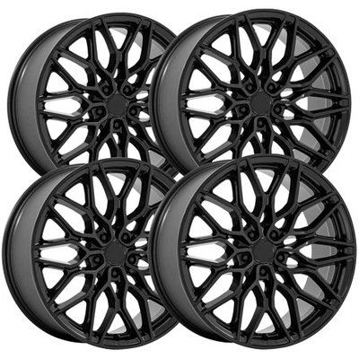 (Set of 4) Niche NC277 Calabria 5 20x9 5x120 +27mm Matte Black Wheels Rims Foto 1 de 4