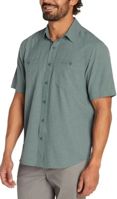 Orvis Mens XL Tech Shirt Green Short Sleeve Fishing Performance UPF 30 Quick Dry - Image 1 of 4