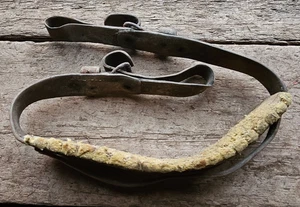 Vintage Small Horse Pony Leather Hames Collar Harness Old Farm Primitive No.3 - Bild 1 von 5