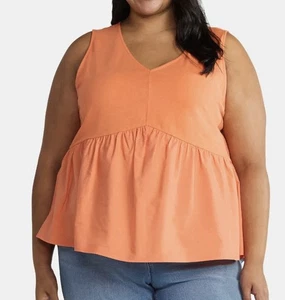 Top sin mangas Terra & Sky Mixed Media talla 4X - Imagen 1 de 2