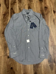 NWT Polo Ralph Lauren Houndstooth Pattern Non Iron Shirt SZ Medium - Picture 1 of 10