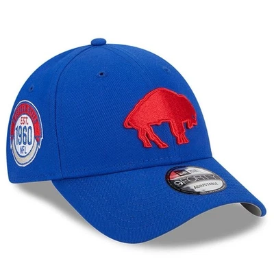 Buffalo Bills New Era Royal Sideline Historic 9FORTY Adjustable Hat - Size: OSFA - Image 1 of 4