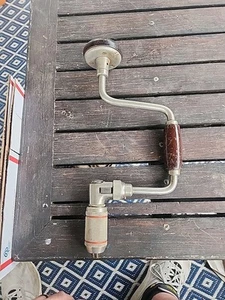 Vintage Stanley No. 923 - 10IN - Ratcheting Auger Bit Brace  - Picture 1 of 7