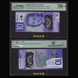 Canada 10 Dollars,2018, Polymer, FTW Prefix, IBNS Winner Note, PMG70 - Picture 1 of 1