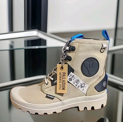 Bota Palladium Destiny X Pampa Witch Queen Para Hombre Talla 8 Marrón Dune ~ NUEVA EN CAJA Foto 1 de 4