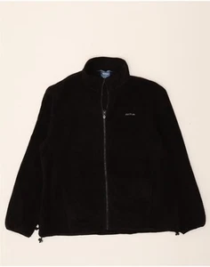 REEBOK Mens Fleece Jacket UK 42 XL Black Polyester DI63 - Picture 1 of 3
