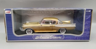 1957 Studebaker Golden Hawk 1:18 Scale Diecast By Anson Classic #30384 - Image 1 of 4