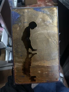 RARO - Houston Llew Spiritile #153 "Miracle" vetro su rame Made in USA - Foto 1 di 4