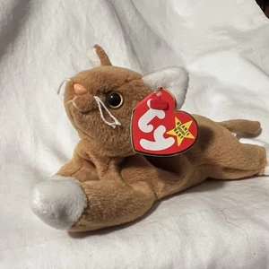 Ty Beanie Baby NIP The Cat Vintage Ty Stuffed Plush Animal Toy - Picture 1 of 3