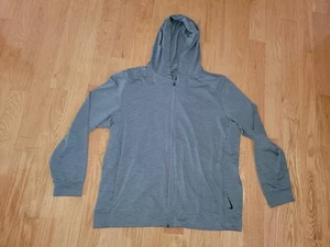 Nike Yoga CZ2217 Men's Dri-Fit Full Zip Training Hoodie Gray Size XL - Picture 1 of 8