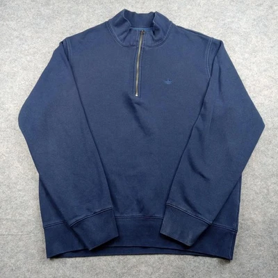 Толстовка мужская Dockers XL темно-синяя четверть молнии пуловер флисовый свитер насмешливый воротник - Изображение 1 из 4